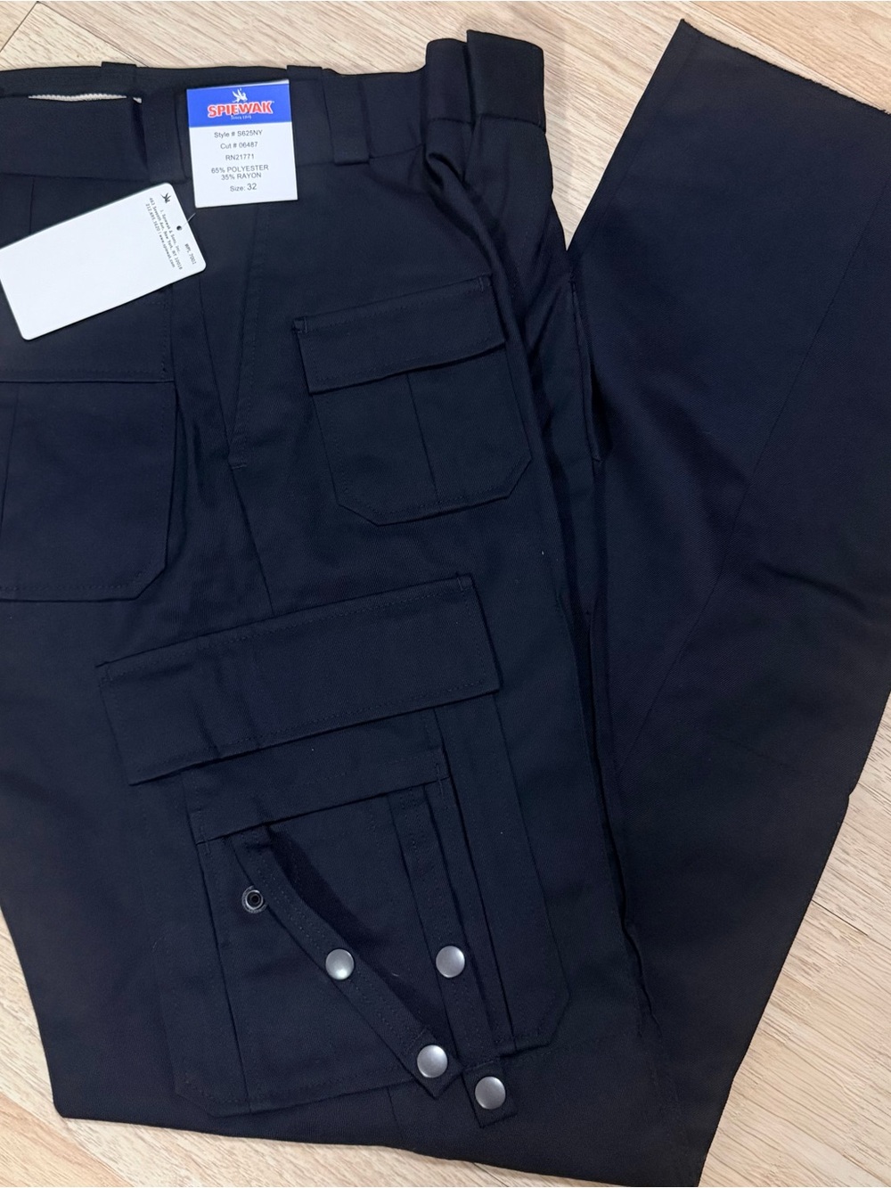 SPIEWAK Black Men's Cargo Pants